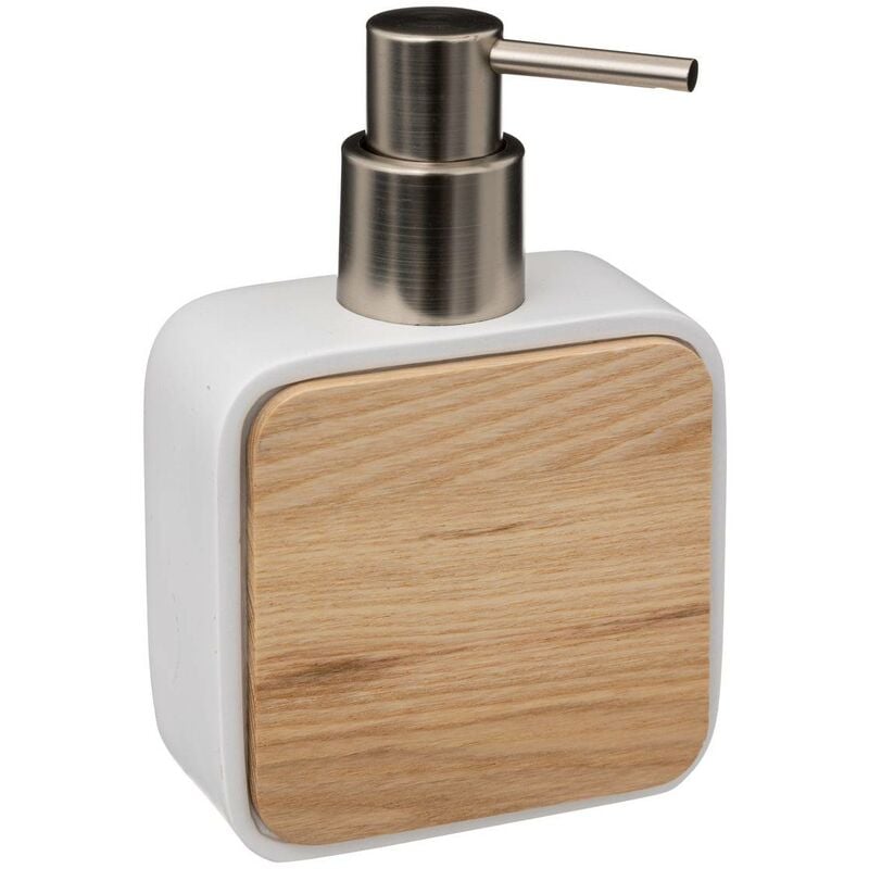 foto del prodotto 5five simply smart dispenser di sapone in resina bianca natur o 300ml 5five