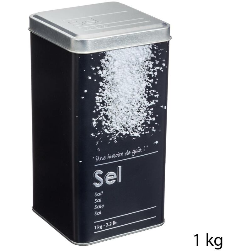 foto del prodotto 5five simply smart edizione nera della saliera in metallo da 1 kg 5five