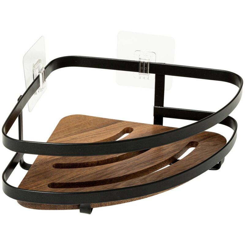 foto del prodotto 5five simply smart mensola angolare per doccia blackacia in acacia 5five