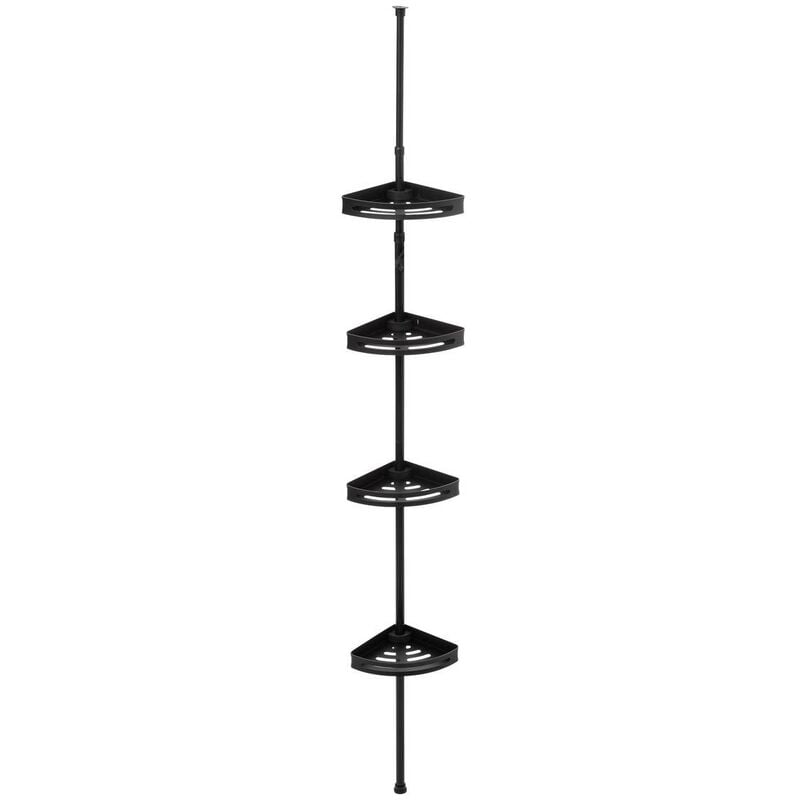 foto del prodotto 5five simply smart mensola telescopica rettangolare per doccia blackalu nera 5five
