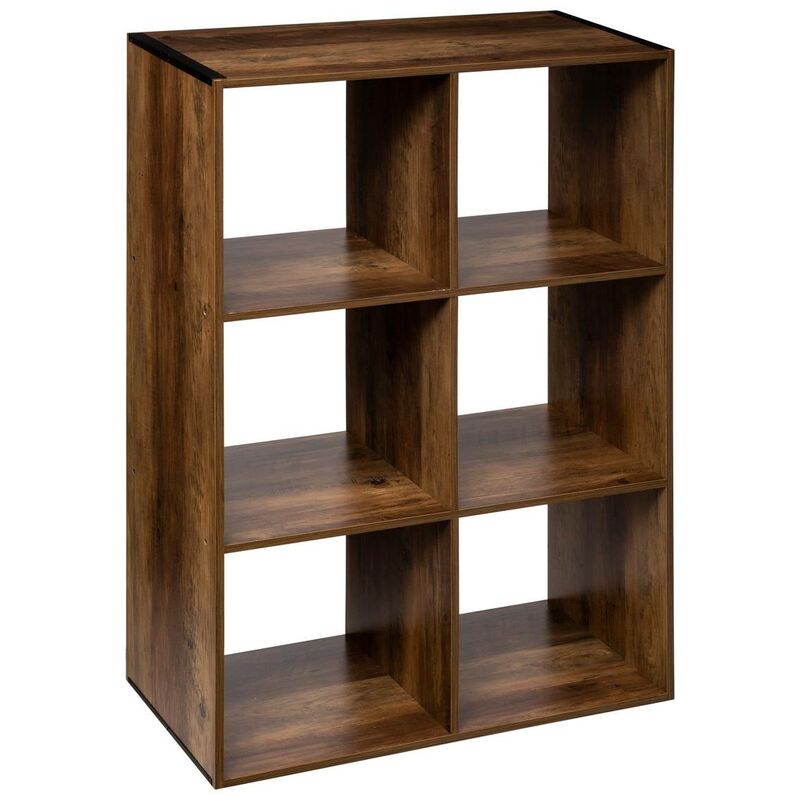 foto del prodotto 5five simply smart mix n modul indus 6 ripiani, effetto legno scuro 5five