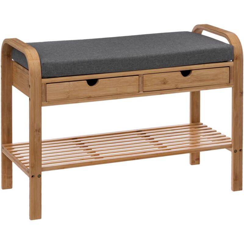 foto del prodotto 5five simply smart - panca porta scarpe jano in bambù con cassetti - 5five