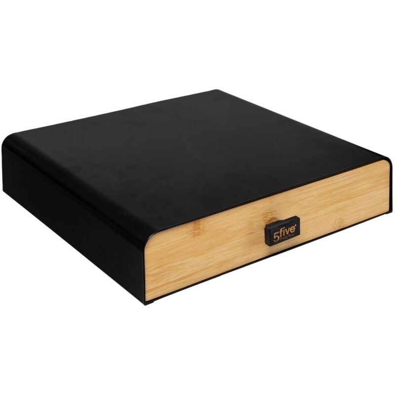 foto del prodotto 5five simply smart portacapsule nera 1 cassetto nero 5five