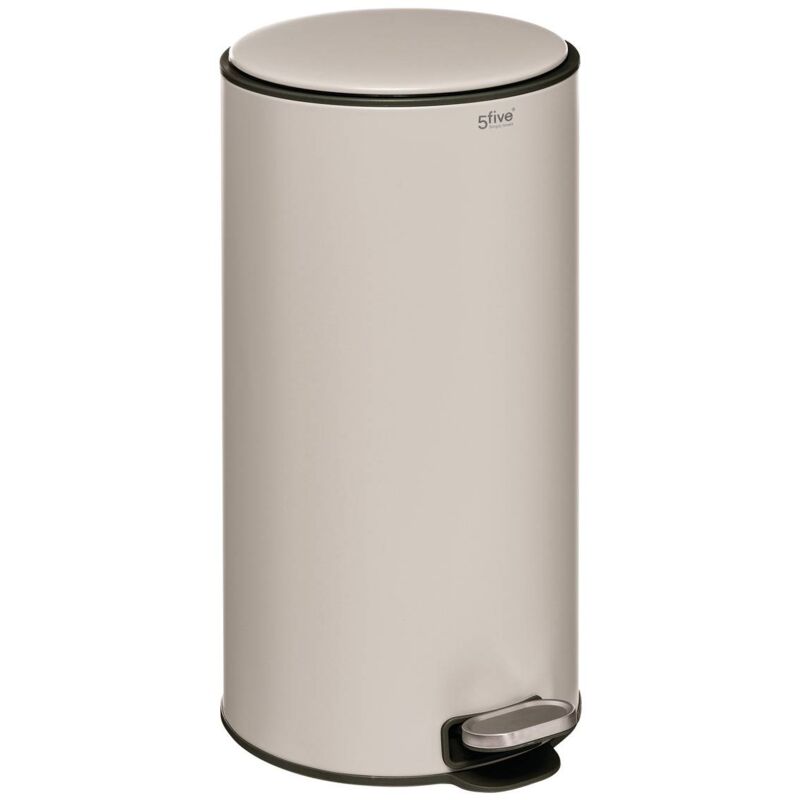 foto del prodotto 5five simply smart portarifiuti delta 30l in metallo argilla 5five