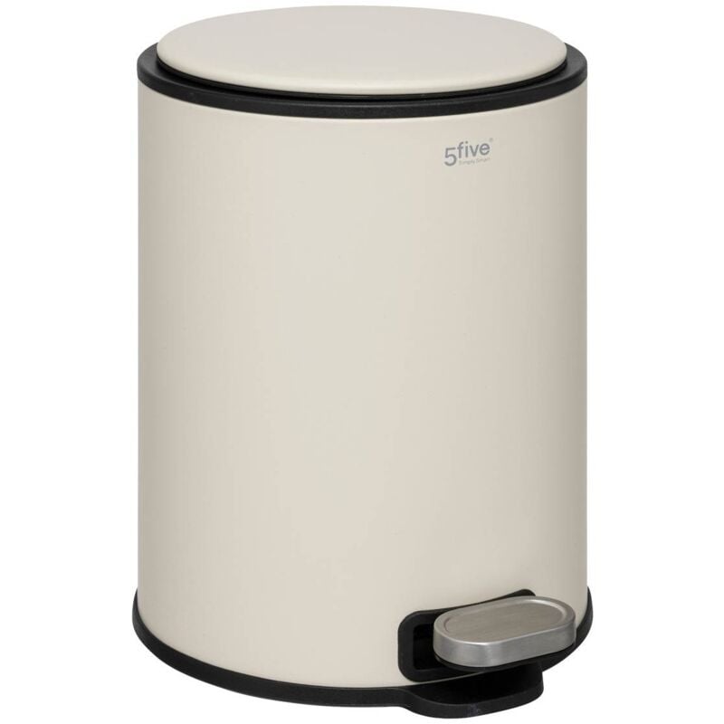 foto del prodotto 5five simply smart portarifiuti delta 6l in metallo argilla 5five