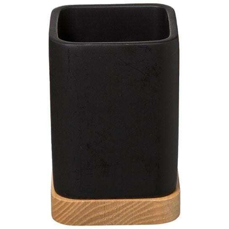 foto del prodotto 5five simply smart - portaspazzolini tribecart nero - 5five