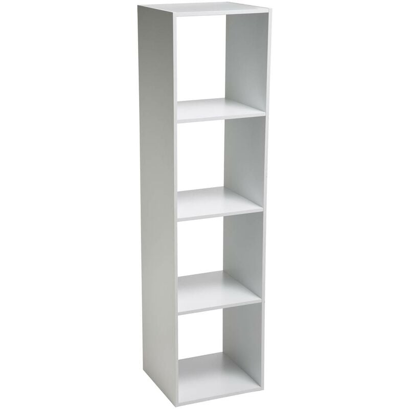 foto del prodotto 5five simply smart scaffale a colonna a 4 scomparti mix n modul bianco 5five