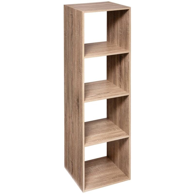foto del prodotto 5five simply smart scaffale a colonna a 4 scomparti mix n modul effetto rovere naturale 5five
