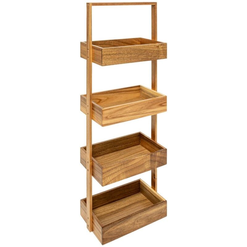 foto del prodotto 5five simply smart scaffale blackacia, 4 livelli, 88x26cm, legno di acacia 5five