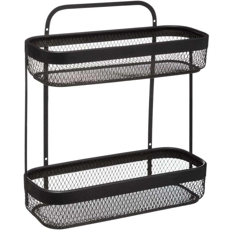 foto del prodotto 5five simply smart scaffale piccolo in metallo mayaj, 2 livelli, nero 5five