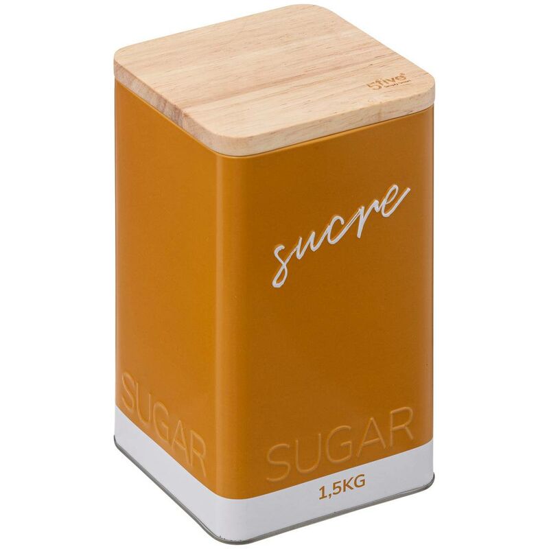 foto del prodotto 5five simply smart - scatola di zucchero giallo color edition da 1,5 kg - 5five