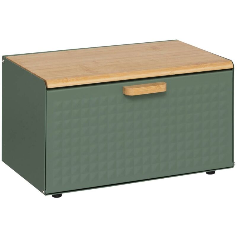 foto del prodotto 5five simply smart scatola per il pane sensia in metallo e bamb nero 35,5 cm 5five
