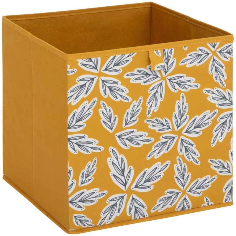 foto del prodotto 5five simply smart scatola portaoggetti mix n modul con motivo folia giallo 31x31cm 5five
