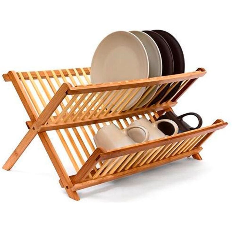 foto del prodotto 5five simply smart scolapiatti in bamb pieghevole 42x33,5x25,5 cm