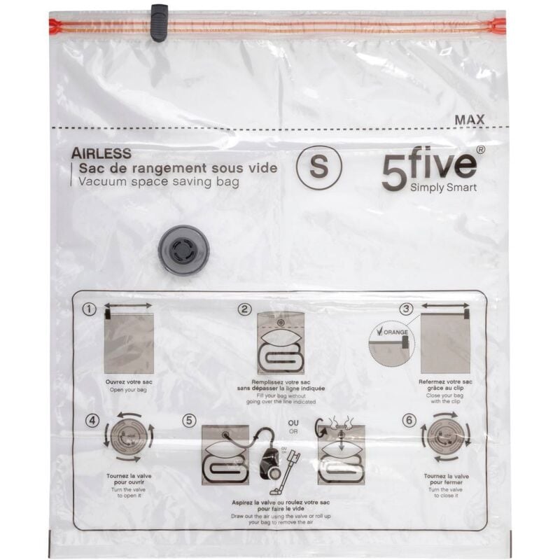 foto del prodotto 5five simply smart set 2 sacchi sottovuoto per abiti