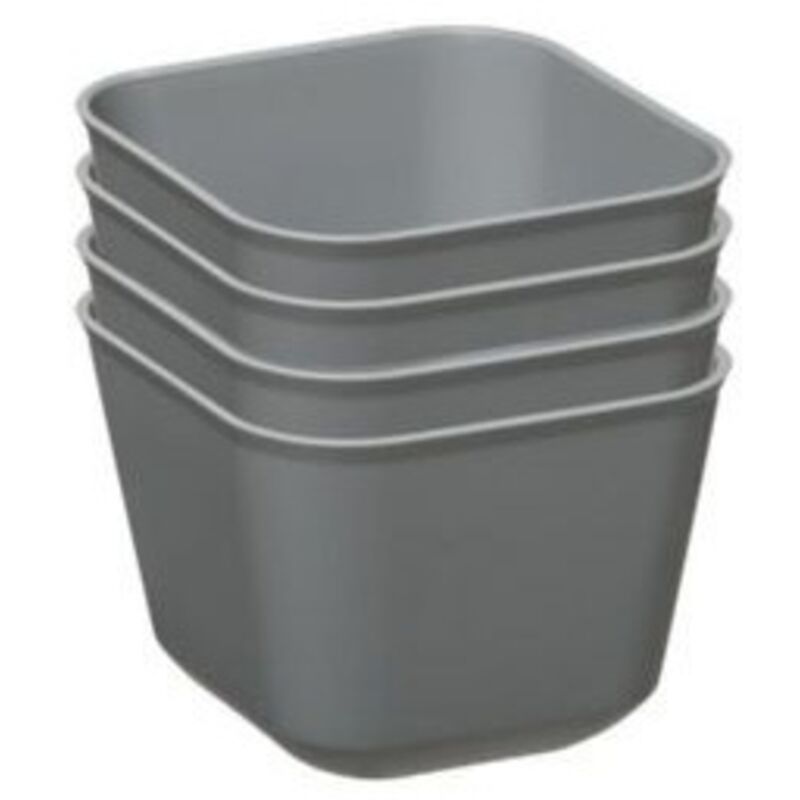 foto del prodotto 5five simply smart set 4 contenitori flessibili 8x8xh6cm grigi