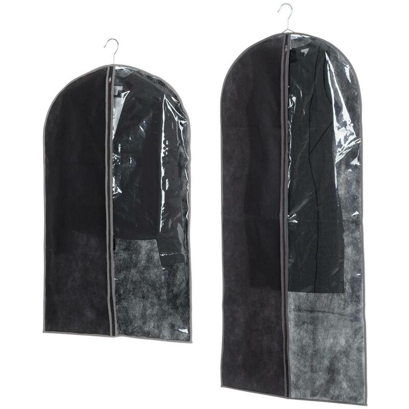 foto del prodotto 5five simply smart - set di 2 grandi copriabiti neri - 5five