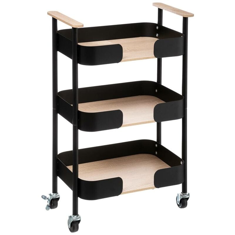 foto del prodotto 5five simply smart set di treni in legno a 3 livelli blackwood 5five