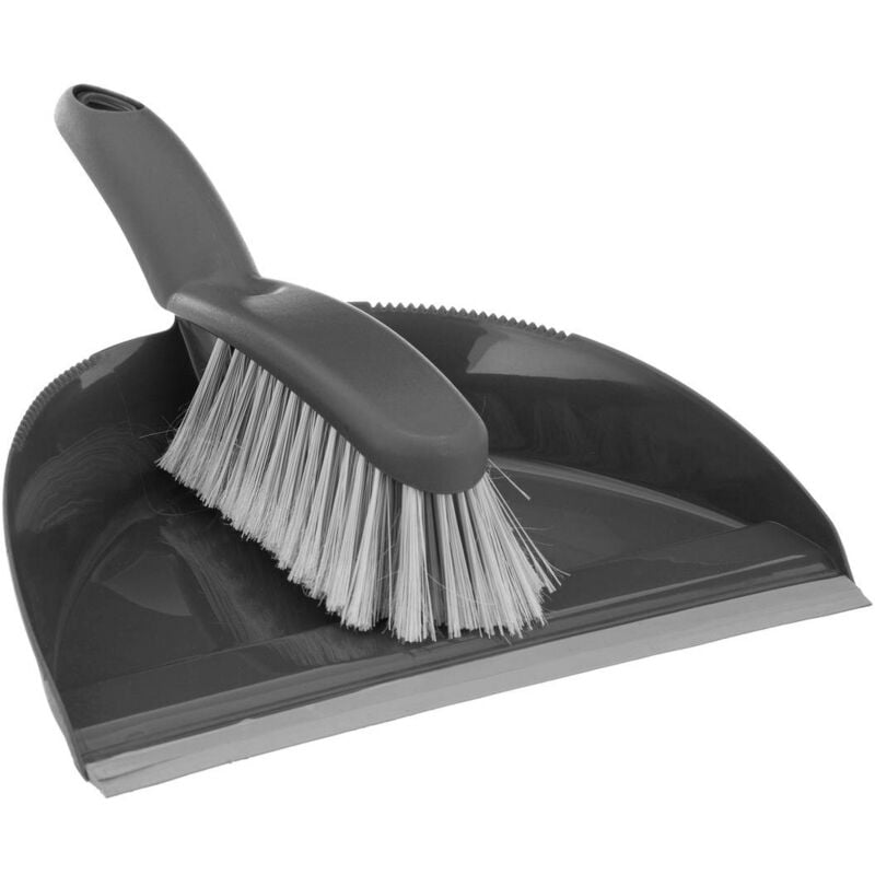 foto del prodotto 5five simply smart set paletta e spazzola in plastica grigia 5five