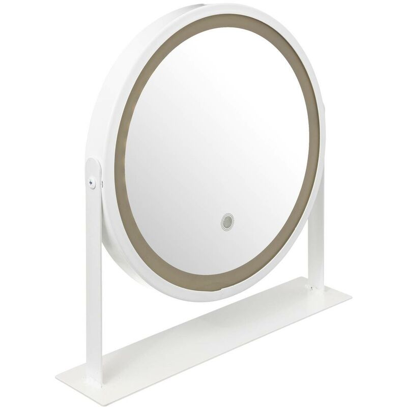 foto del prodotto 5five simply smart specchio rotondo orientabile a led bianchi 5five