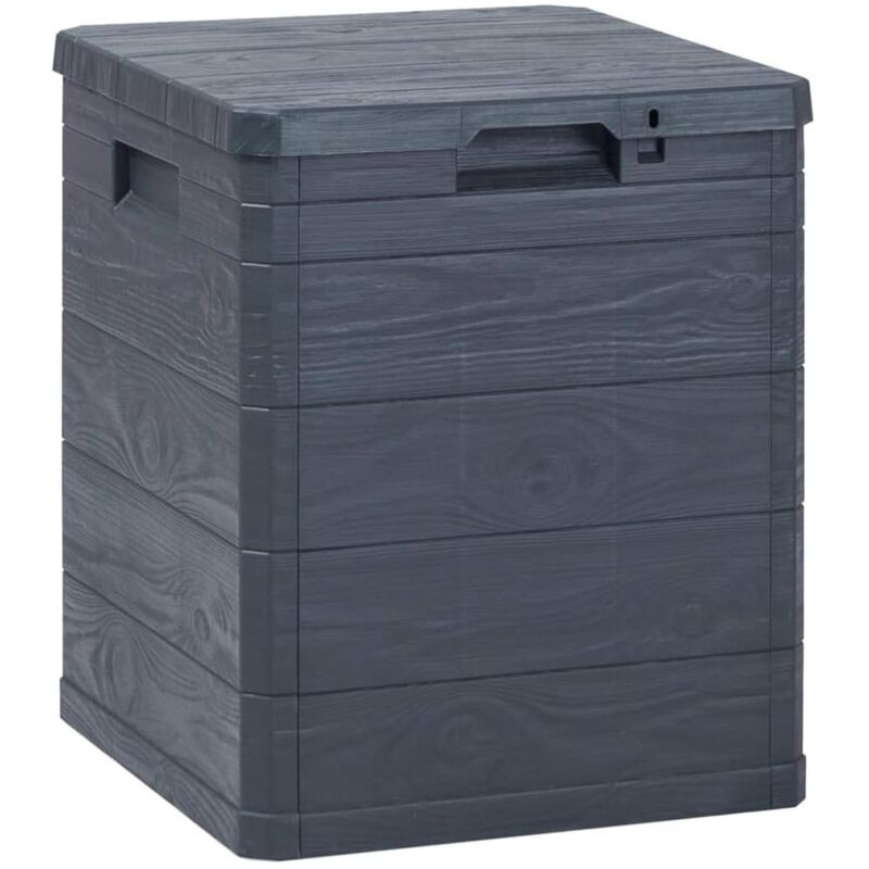 foto del prodotto 5five simply smart toomax baule da esterni in plastica effetto legno, antracite