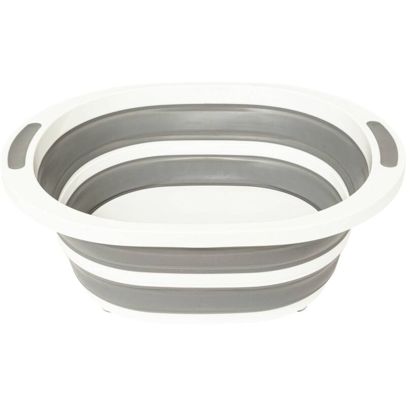 foto del prodotto 5five simply smart vasca da 8l a scomparsa con tappo di scarico grigio e bianco 5five