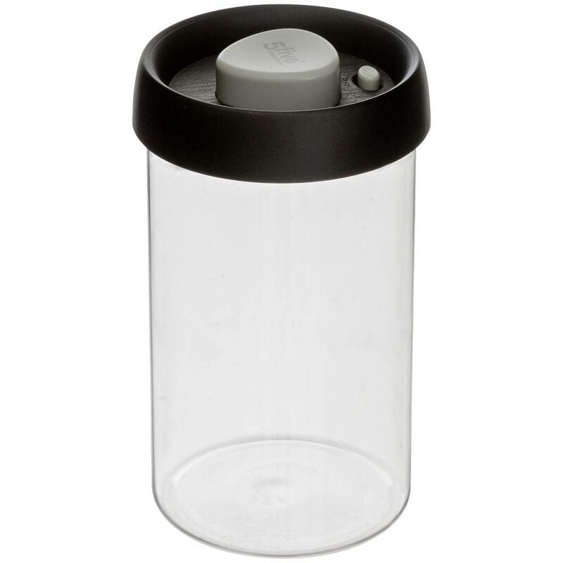 foto del prodotto 5five simply smart vaso di vetro hermet da 1 litro a chiusura ermetica 5five