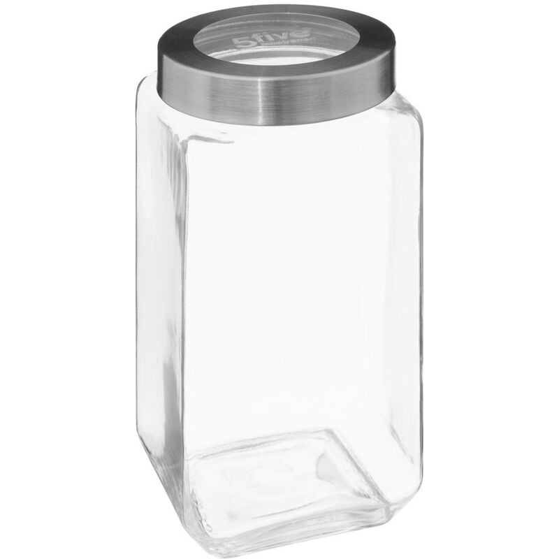 foto del prodotto 5five simply smart vaso in vetro con coperchio in acciaio miro 2l 5five