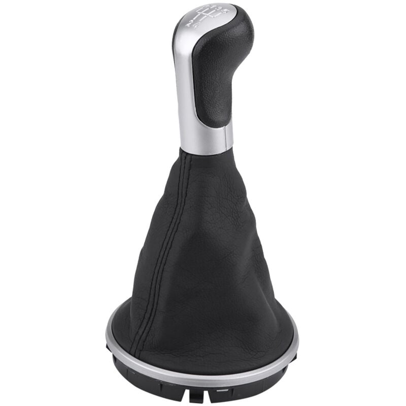 foto del prodotto 5j0711113f, pomello del cambio ergonomico e confortevole kit cuffia leva del cambio 5 velocit per auto zoternen