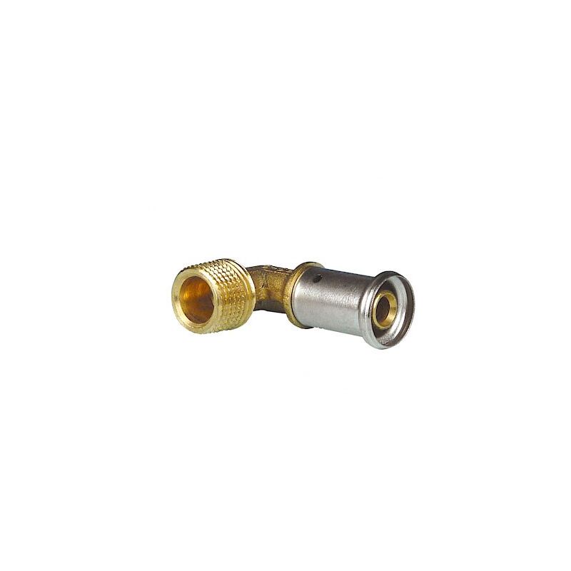 foto del prodotto 5p gomito 90 maschio 16x1 2 m ottone a pressare 5p1604