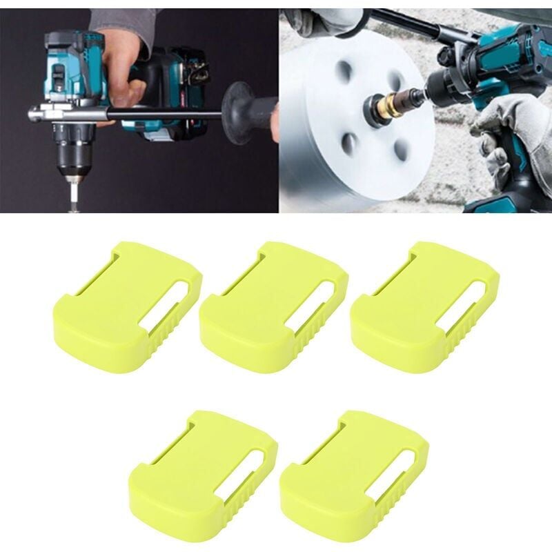 foto del prodotto 5pcs supporto per batteria per batteria, clip per cintura, supporto per batteria, staffa per mensola, montaggio a parete, clip per batteria adatte