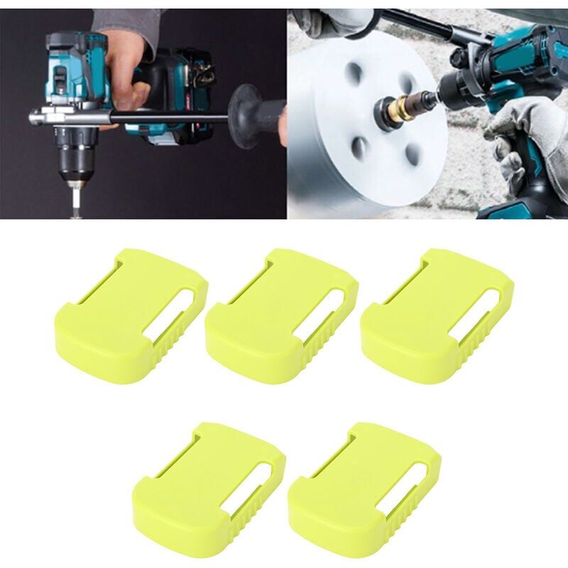 foto del prodotto 5pcs supporto per batteria per batteria, clip per cintura, supporto per batteria, staffa per mensola, montaggio a parete, clip per batteria adatte per worx wu172, wu279, wu388, we270, we389