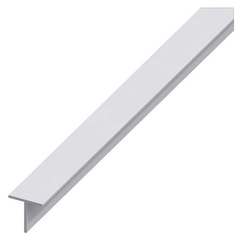 foto del prodotto 5pz profilo a t alluminio argento satinato mm. 30x15x1,5 mt. 1