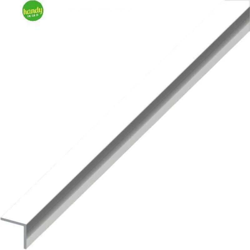 foto del prodotto 5pz profilo angolare alluminio (lati disuguali) argento cromato mm. 25x20x1 mt.