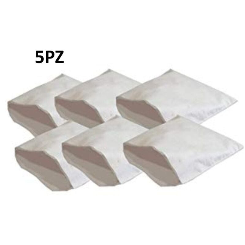 foto del prodotto 5pz sacchetti bidone aspiratubbo de longhi alfatec vetrella microfibra