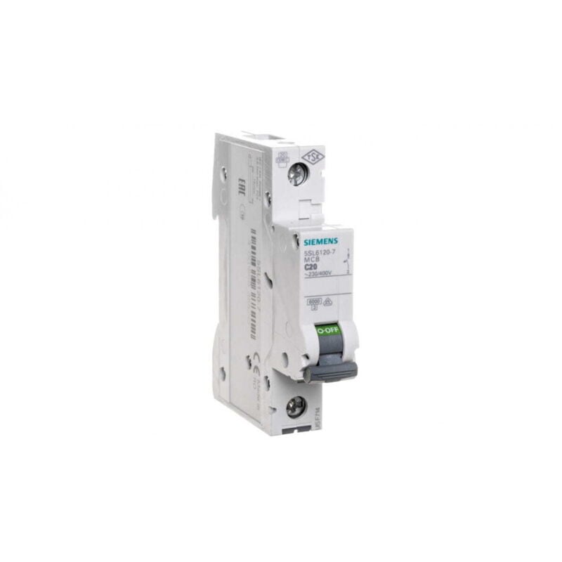 foto del prodotto 5sl61207 interruttore magnetotermico 1 polo 20 a - siemens