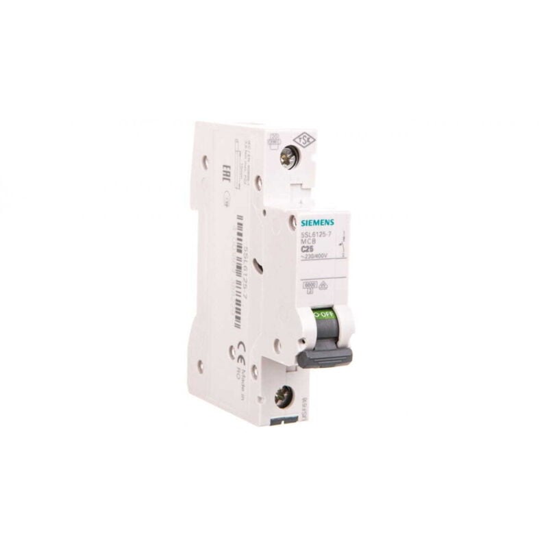 foto del prodotto 5sl61257 interruttore magnetotermico 1 polo 25 a 230 v, 400 v - siemens