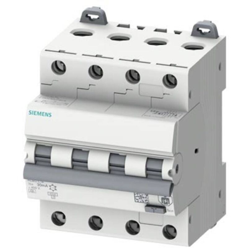 foto del prodotto 5su13466fp16 magnetotermico e differenziale misura fusibile 3 4 poli 16 a 0.03 a siemens