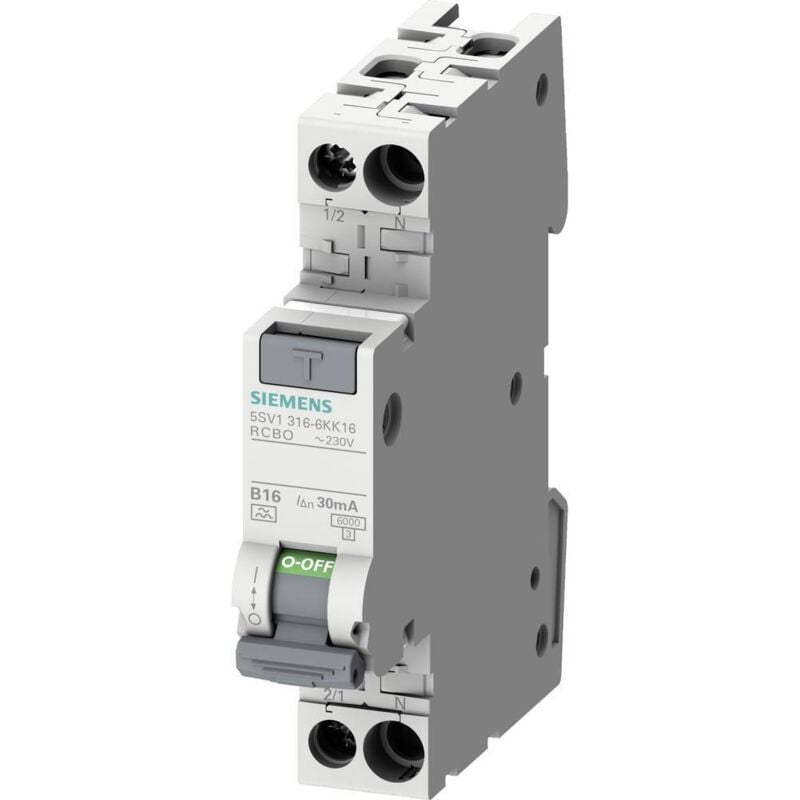foto del prodotto 5sv13167kk04 magnetotermico e differenziale 2 poli 4 a 0.03 a 230 v siemens