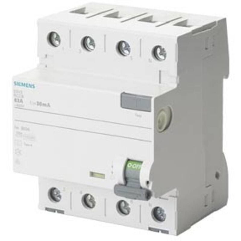 foto del prodotto 5sv33443 5sv3344-3 interruttore differenziale f 40 a 0.03 a 400 v - siemens