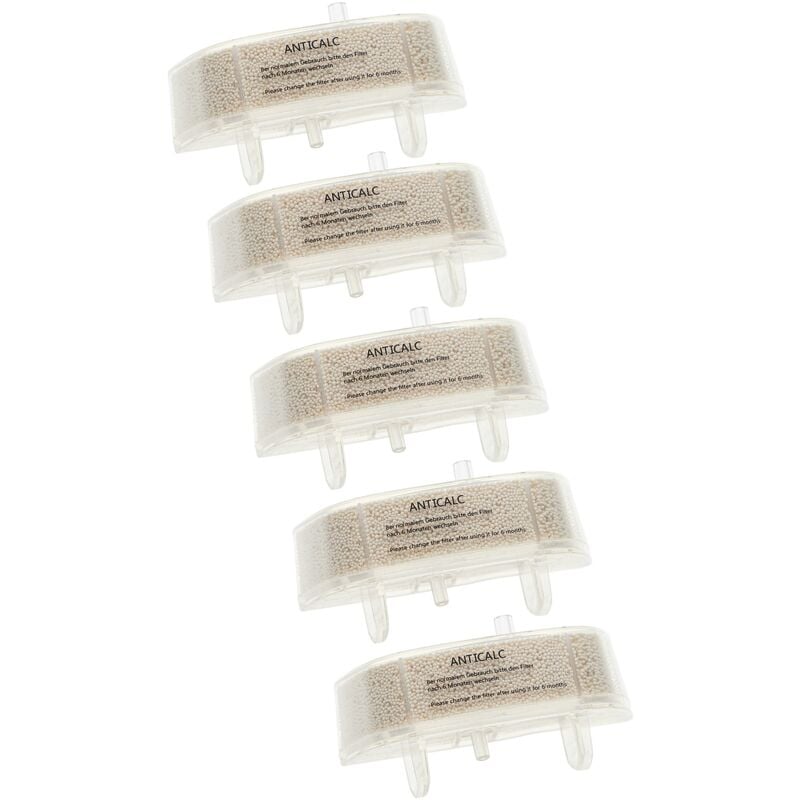 foto del prodotto 5x cartuccia anticalcare compatibile con rowenta steam power ry6557wh 4q0, vp6555 pulitore a vapore vhbw