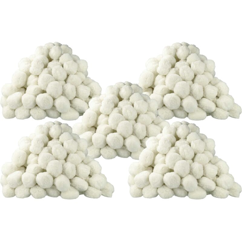 foto del prodotto 5x confezione di sfere filtranti da 1000 g sostituisce bestway 58475 per sistemi di filtraggio per piscine 50 mm vhbw