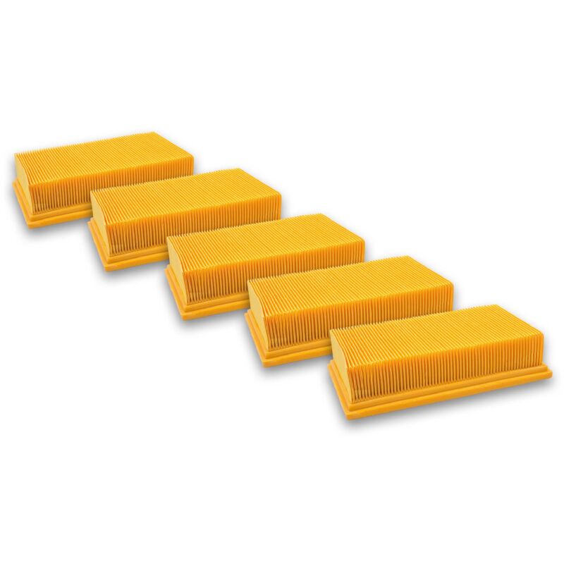 immagine 0 del prodotto 5x filtri a piegatura piatta compatibile con aspirapolvere dewalt d27091, d279015, d27902, d279025 vhbw