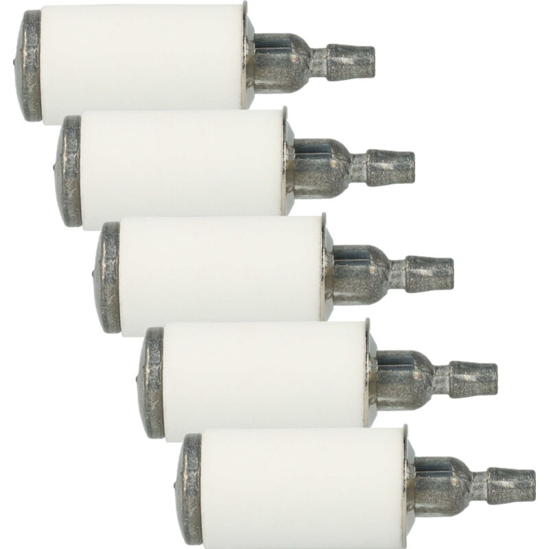 foto del prodotto 5x filtro carburante compatibile con craftsman 358352070, 358352160, 358352090 dispositivo da giardinaggio come motosega, decespugliatore vhbw