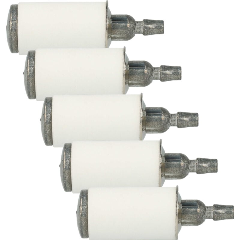 foto del prodotto 5x filtro carburante compatibile con husqvarna bvm210vs, gbv345, gbv325, p325 dispositivo da giardinaggio come motosega, decespugliatore - vhbw