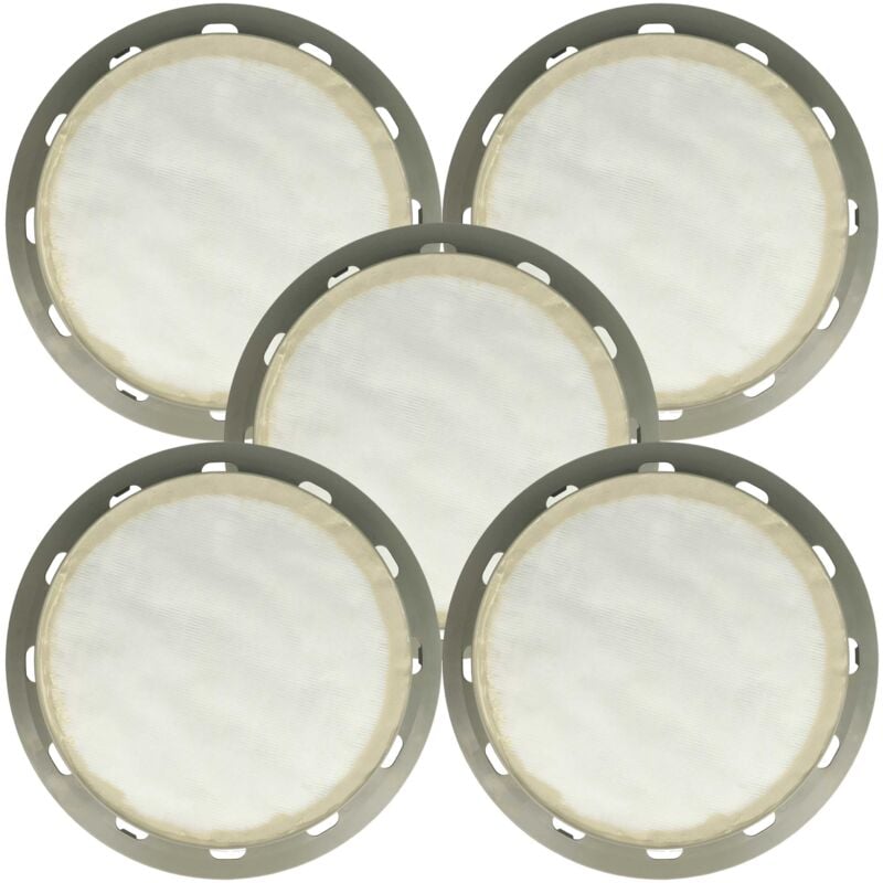 foto del prodotto 5x filtro compatibile con nilfisk alto 135, 950, 115, euro, 130, gd 930, ergo clean aspirapolvere filtro hepa grigio bianco vhbw