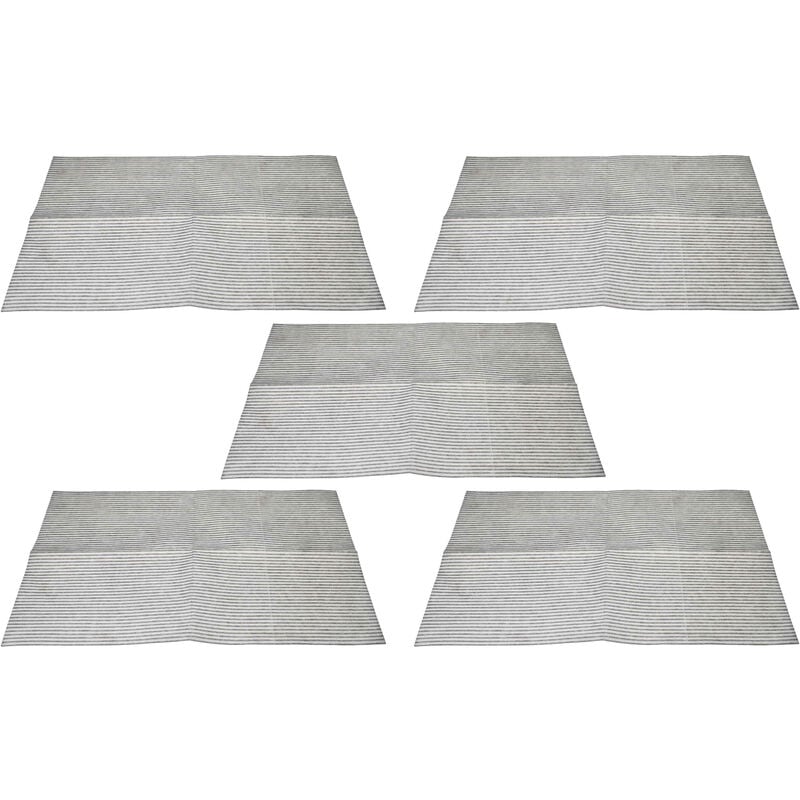 foto del prodotto 5x filtro in nonwoven per cappa da cucina da 60 cm 57 x 47 x 0,3 cm, microfibra vhbw