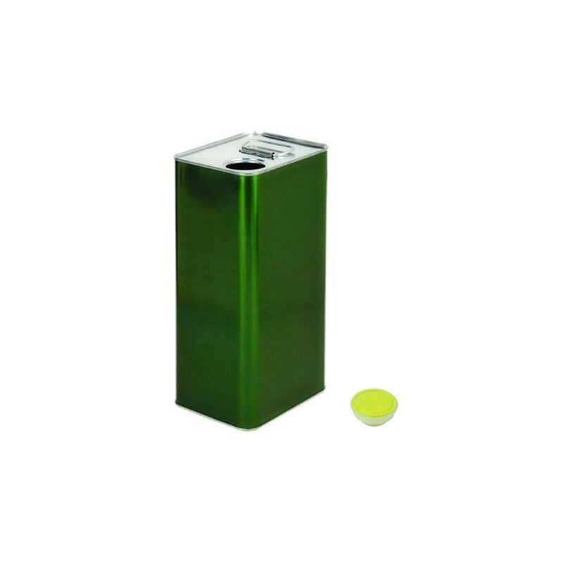 foto del prodotto 5x lattina latta in metallo per olio contenitore 5 lt con tappo 5 pz