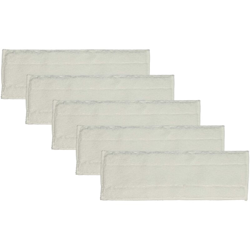 foto del prodotto 5x panno compatibile con k rcher sc 1 easyfix, sc 1 easyfix premium scopa a vapore microfibra, bianco vhbw