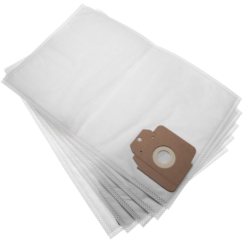 foto del prodotto 5x sacchetti compatibile con k rcher cv 3.000, cv 30 1, cv 30 1 professional, cv 38 1 aspirapolvere in microfibra, 40,45cm x 25.6cm, bianco vhbw